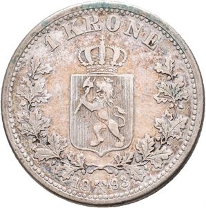 1 krone 1893. Noe pvc/some pvc