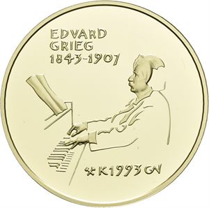 1500 kroner 1993. Grieg