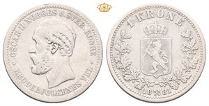 Norway. 1 krone 1881