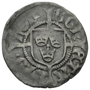 Christian I 1457-1461, örtug, Stockholm (1,45 g). Ex. Oslo Mynthandel a/s nr.63 22/11-2009 nr.1165