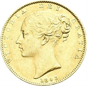 Victoria, sovereign 1843