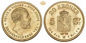 20 kroner/5 species 1875