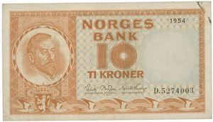 10 kr 1954