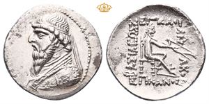 KINGS of PARTHIA. Mithradates II, 121-91 BC. AR drachm (3,96 g)
