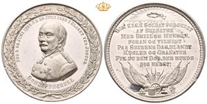 Norway. Generalmajor Frederik Adolph von Schleppegrell. 1850. Allen & Moore. Tinn. 45 mm