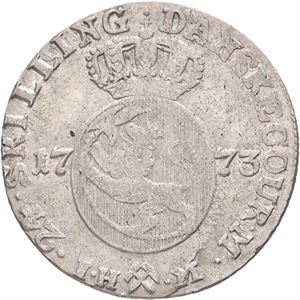 Christian VII, 24 skilling 1773. S.2