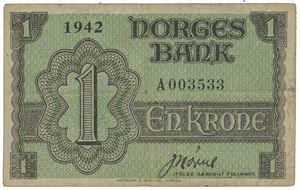 1 krone 1942 A London