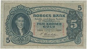 5 kroner 1926. K.0970839.