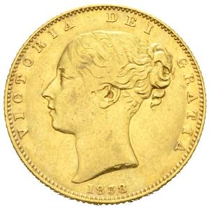 Victoria, sovereign 1838.