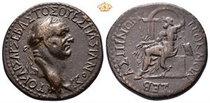 GALATIA, Tavium. Vespasian, AD 69-79. Æ tetra-assarion (30 mm, 18,83 g).
