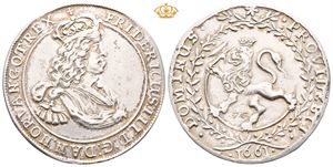 Norway. Speciedaler 1661. Har vært innfattet/has been mounted. S.19