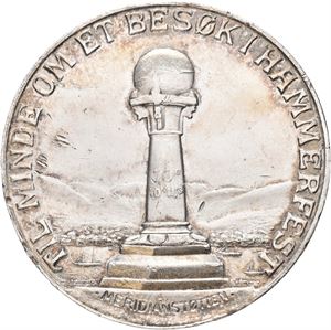 Nordkappmedalje. Ukjent medaljør. Forsølvet bronse. 45 mm