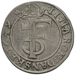 2 mark 1649. S.30. Ex. Kjøpt av Numisma Mynthandel 10/6-2010