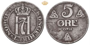 5 øre 1918 Jern