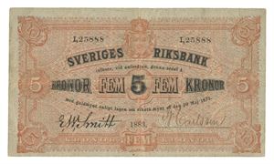 5 kronor 1883. I25888