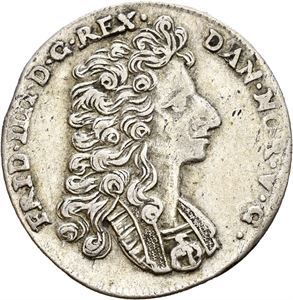 FREDERIK IV 1699-1730, KONGSBERG, 1 mark 1716. S.5