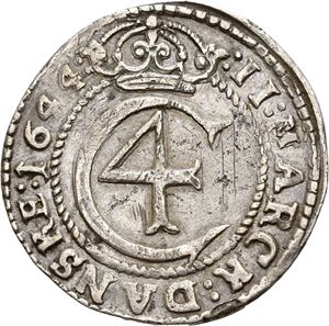 CHRISTIAN IV 1588-1648 2 mark 1644. Riper/scratches. S.48