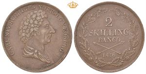 2 skilling banco 1836