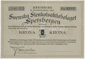 Lott 3 stk. 1, 5 og 10 kronor ND (1923/26). Blanketter/remainders.