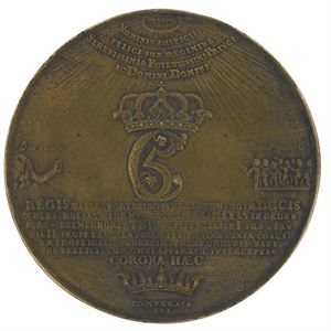 Slaget i Køge bukt 1677. Schneider. 122 mm. Avstøpning i bronse/cast in bronze