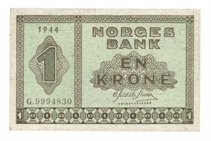 1 krone 1944. G9994830.
