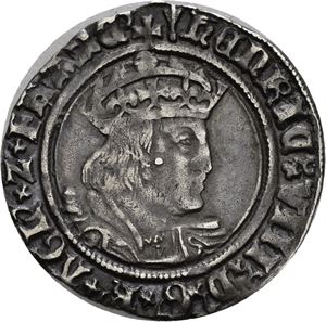 Henrik VIII 1509-1547, groat 1526-1544