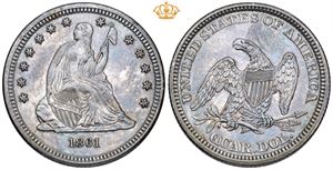 1/4 Dollar 1861