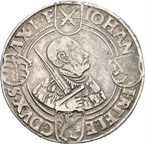 Johann Friedrich & Heinrich, taler 1542, Annaberg