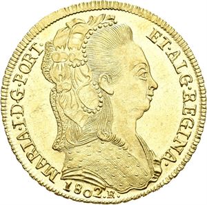 Maria I, 6400 reis 1802. Rio
