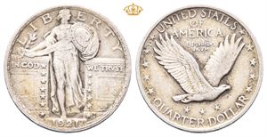 USA. 1/4 dollar 1921