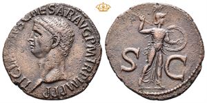 Claudius, AD 41-54. Æ as (9,40 g)