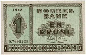 1 krone 1942. D