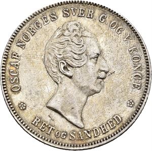 OSCAR I 1844-1859, KONGSBERG. Speciedaler 1849