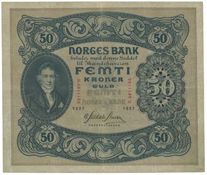 50 kroner 1937. B.4811168