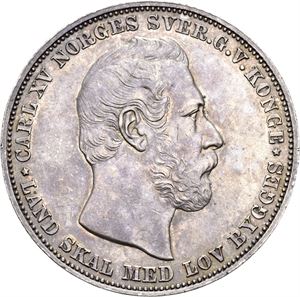 CARL XV 1859-1872 Speciedaler 1869