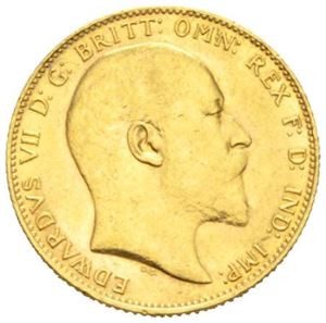 Edward VII, sovereign 1908.