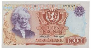 1000 kroner 1984. C3222647