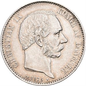 Christian IX, 2 kroner 1875