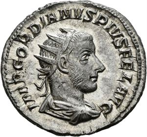 Gordian III 238-244, antoninian, Roma 243-244 e.Kr. R: Securitas stående mot venstre