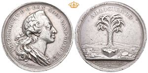 Frederik V. Den lille sølvmedaille 1759. Arbien. Sølv