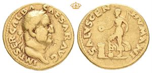 Galba, AD 68-69. AV aureus (19,5 mm; 6,96 g)