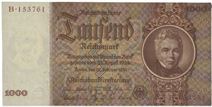 1000 reichsmark 1936. B.153761
