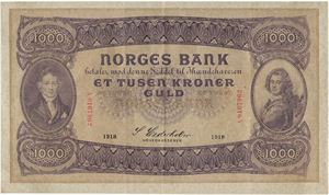 1000 kroner 1918. A0167962