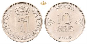 Norway. 10 øre 1909