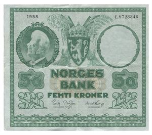 50 kroner 1958. C8723346