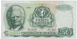 50 kroner 1982 Z erstatning