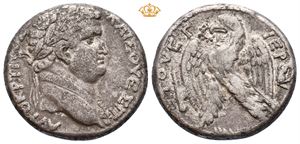 SYRIA, Seleucis and Pieria. Antioch. Titus as Caesar, AD 69-79. AR tetradrachm (14,04 g).