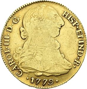 Carl III, 4 escudos 1779. Popayan