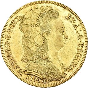Maria I, 6400 reis 1794. Rio