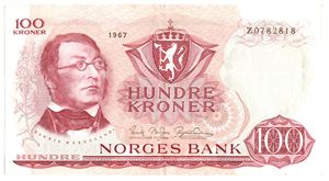 100 kroner 1967. Z0782818